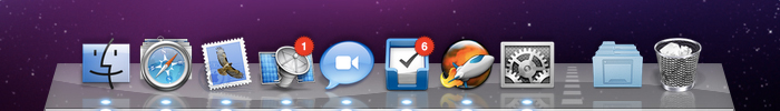Mockup: Minimized to application with visible windows